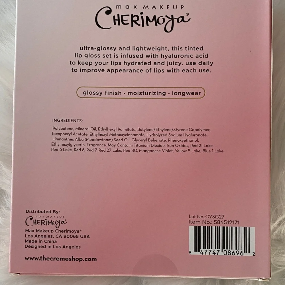 Cherimoya Lip Oil Trio —ultra moisturizing hyaluronic acid Gloss Set